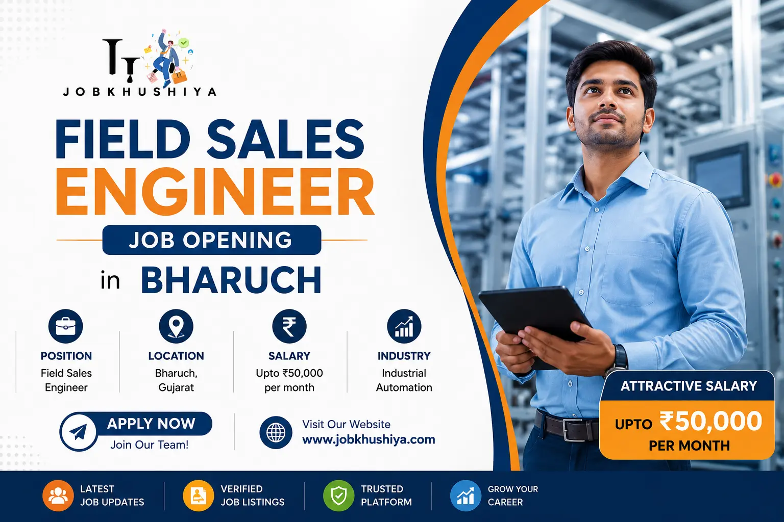 Field Sales Engineer Job Opening in Bharuch | Apply Now at Hema Automation India Pvt Ltd.